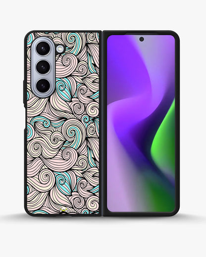 Swirl Pattern Phone Case - Dreamy Pink & Blue Print for iPhone, Samsung, Pixel, OnePlus & Vivo