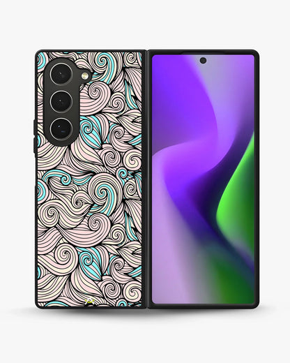 Swirl Pattern Phone Case - Dreamy Pink & Blue Print for iPhone, Samsung, Pixel, OnePlus & Vivo