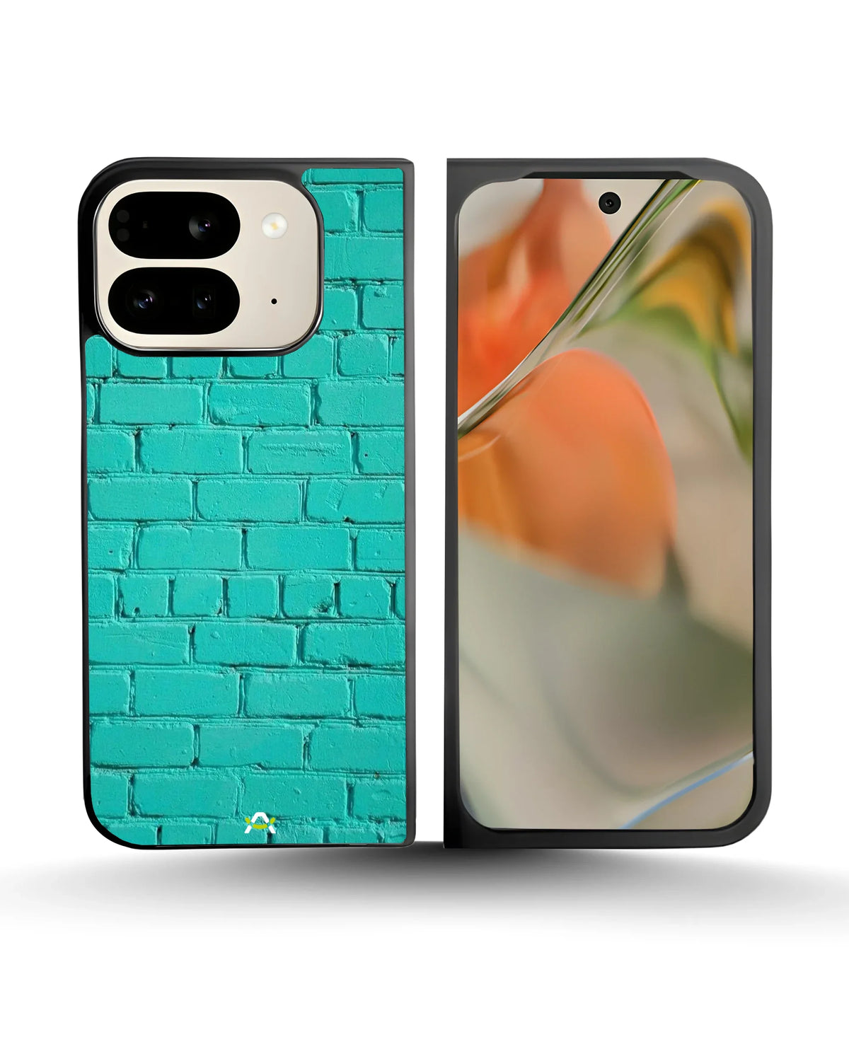 Teal Brick Wall Phone Case - Turquoise Painted Masonry Print for iPhone, Samsung, Pixel, OnePlus & Vivo