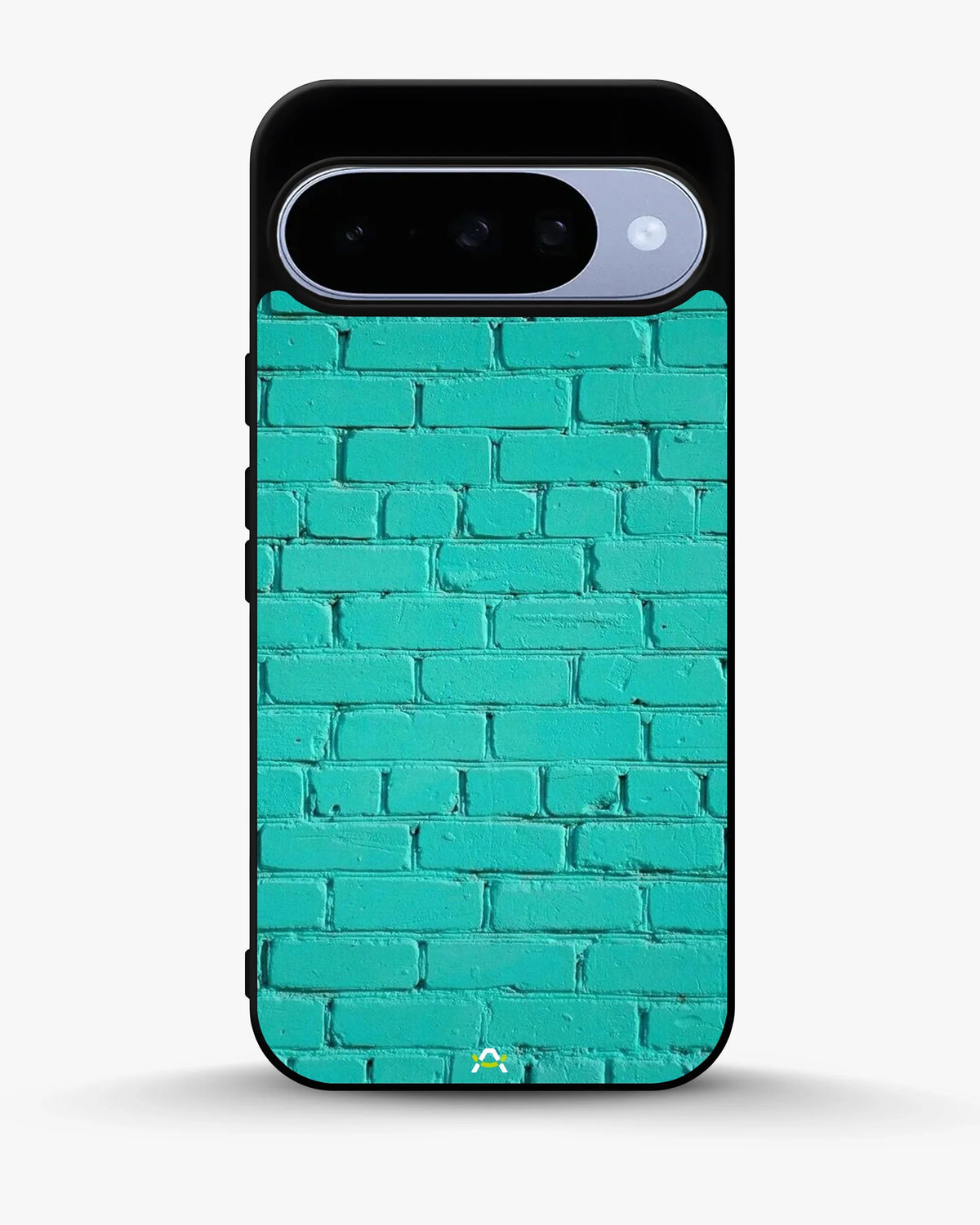 Teal Brick Wall Phone Case - Turquoise Painted Masonry Print for iPhone, Samsung, Pixel, OnePlus & Vivo