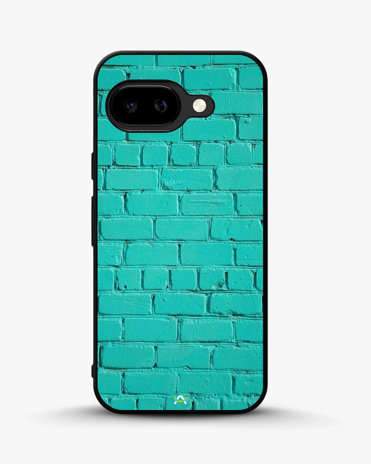Teal Brick Wall Phone Case - Turquoise Painted Masonry Print for iPhone, Samsung, Pixel, OnePlus & Vivo