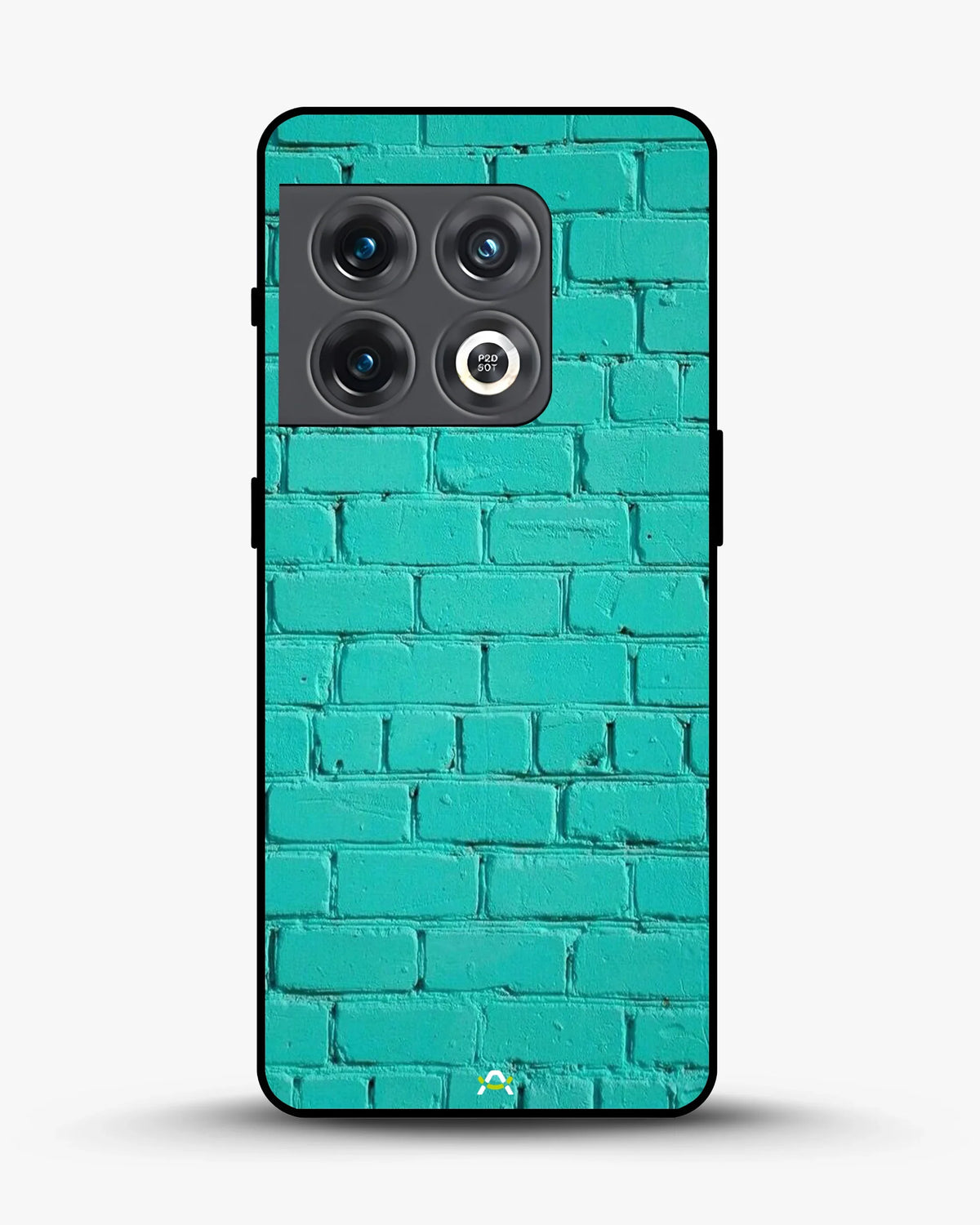 Teal Brick Wall Phone Case - Turquoise Painted Masonry Print for iPhone, Samsung, Pixel, OnePlus & Vivo