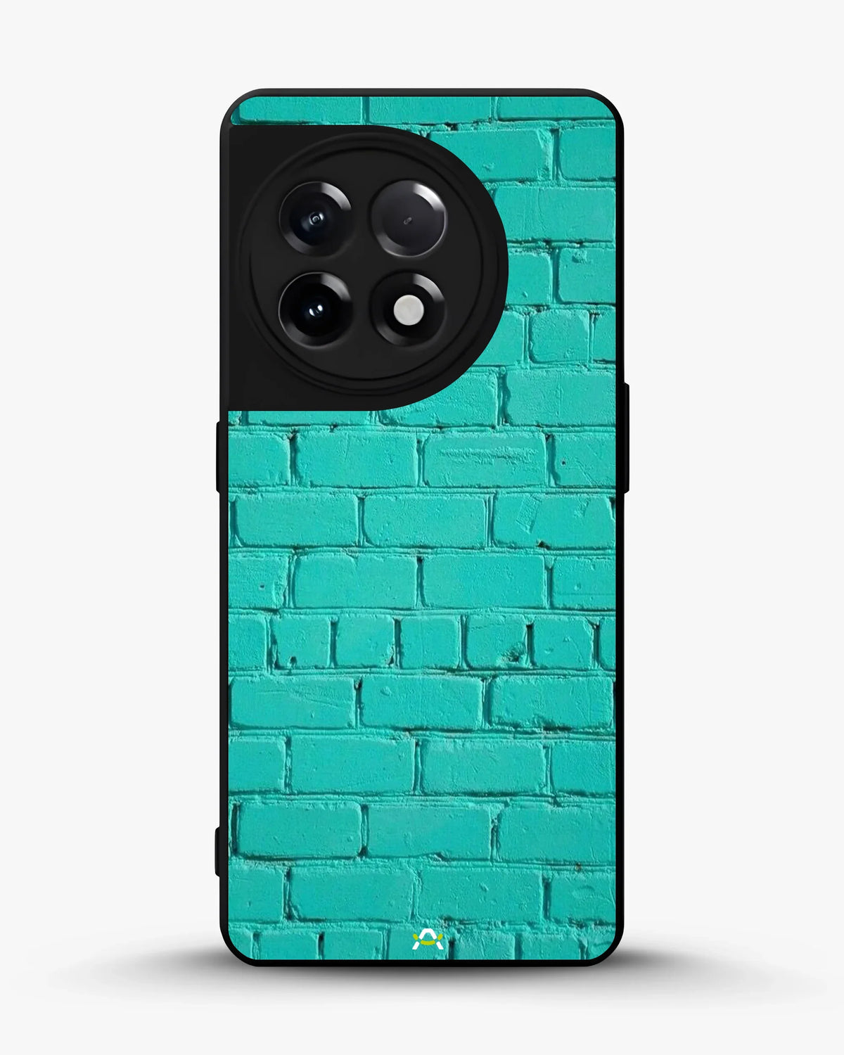 Teal Brick Wall Phone Case - Turquoise Painted Masonry Print for iPhone, Samsung, Pixel, OnePlus & Vivo