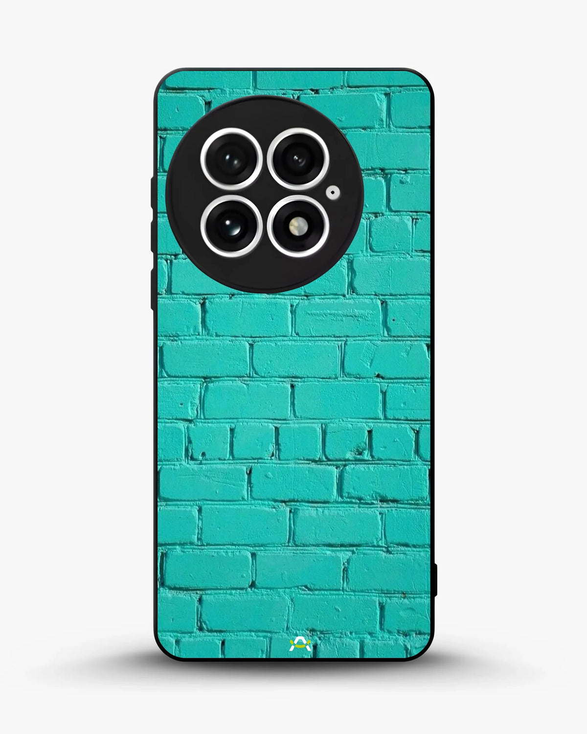 Teal Brick Wall Phone Case - Turquoise Painted Masonry Print for iPhone, Samsung, Pixel, OnePlus & Vivo