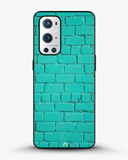 Teal Brick Wall Phone Case - Turquoise Painted Masonry Print for iPhone, Samsung, Pixel, OnePlus & Vivo