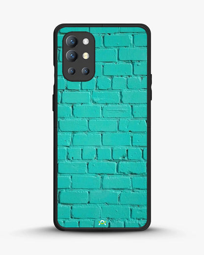 Teal Brick Wall Phone Case - Turquoise Painted Masonry Print for iPhone, Samsung, Pixel, OnePlus & Vivo