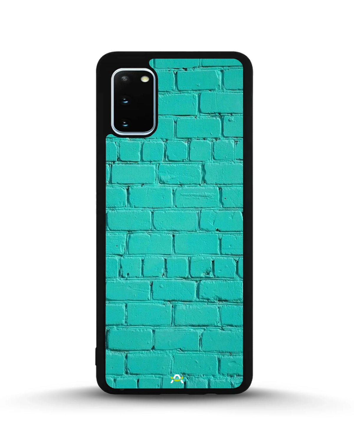 Teal Brick Wall Phone Case - Turquoise Painted Masonry Print for iPhone, Samsung, Pixel, OnePlus & Vivo