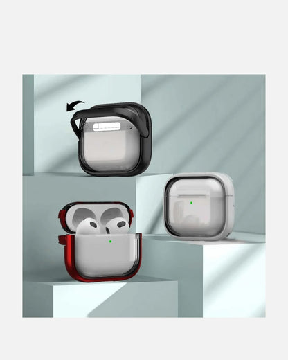 Transparent Shockproof AirPods Case with Kickstand – For AirPods Pro / Pro 2 / AirPods 4
