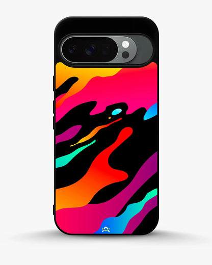 Vibrant Fluid Abstract Phone Case - Bold Multicolor Print for iPhone, Samsung, Pixel, OnePlus & Vivo
