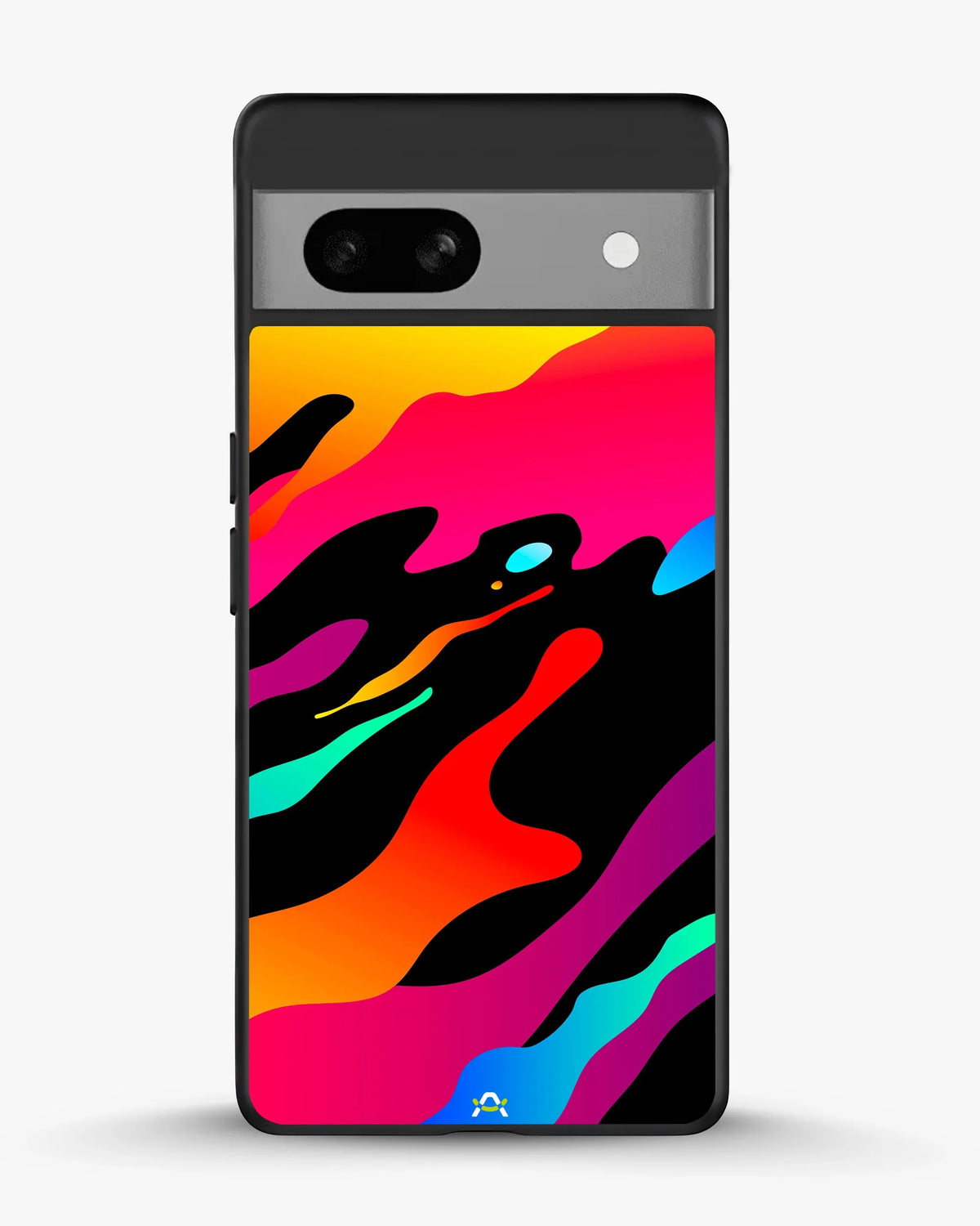 Vibrant Fluid Abstract Phone Case - Bold Multicolor Print for iPhone, Samsung, Pixel, OnePlus & Vivo