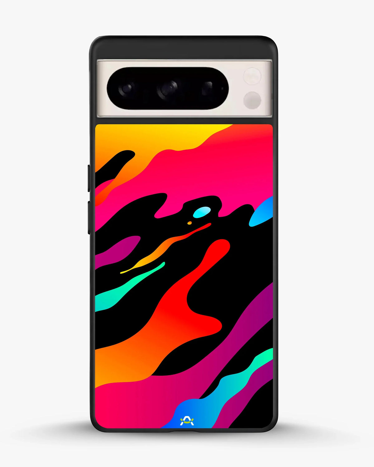 Vibrant Fluid Abstract Phone Case - Bold Multicolor Print for iPhone, Samsung, Pixel, OnePlus & Vivo