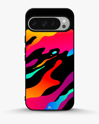 Vibrant Fluid Abstract Phone Case - Bold Multicolor Print for iPhone, Samsung, Pixel, OnePlus & Vivo