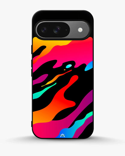 Vibrant Fluid Abstract Phone Case - Bold Multicolor Print for iPhone, Samsung, Pixel, OnePlus & Vivo