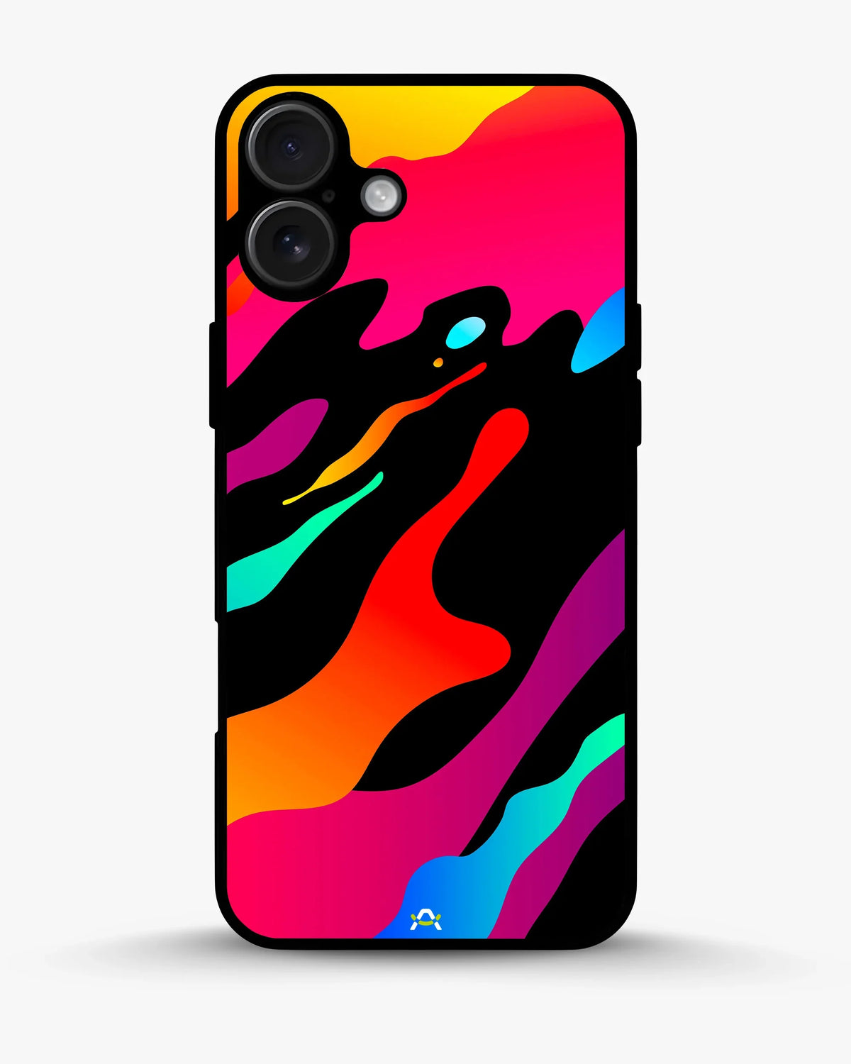 Vibrant Fluid Abstract Phone Case - Bold Multicolor Print for iPhone, Samsung, Pixel, OnePlus & Vivo