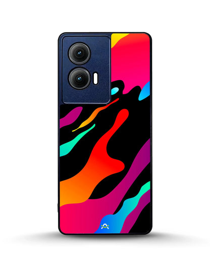 Vibrant Fluid Abstract Phone Case - Bold Multicolor Print for iPhone, Samsung, Pixel, OnePlus & Vivo