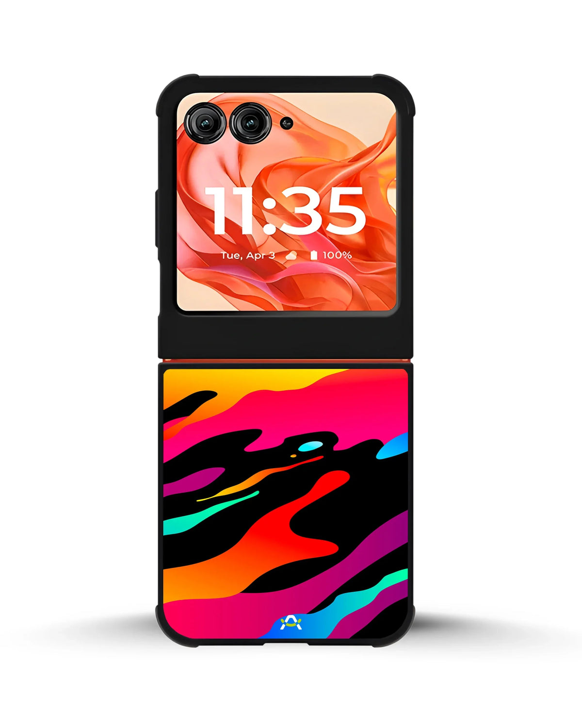 Vibrant Fluid Abstract Phone Case - Bold Multicolor Print for iPhone, Samsung, Pixel, OnePlus & Vivo