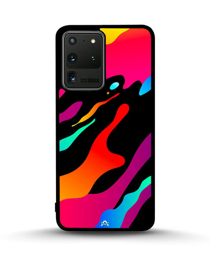Vibrant Fluid Abstract Phone Case - Bold Multicolor Print for iPhone, Samsung, Pixel, OnePlus & Vivo