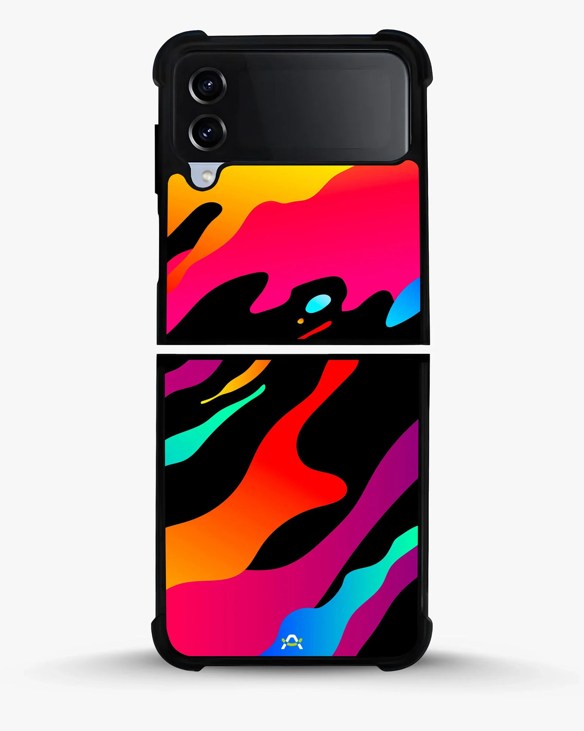 Vibrant Fluid Abstract Phone Case - Bold Multicolor Print for iPhone, Samsung, Pixel, OnePlus & Vivo
