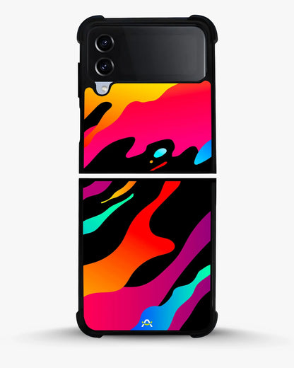 Vibrant Fluid Abstract Phone Case - Bold Multicolor Print for iPhone, Samsung, Pixel, OnePlus & Vivo