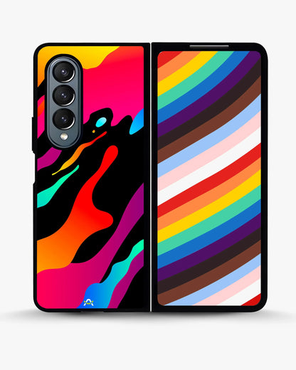 Vibrant Fluid Abstract Phone Case - Bold Multicolor Print for iPhone, Samsung, Pixel, OnePlus & Vivo