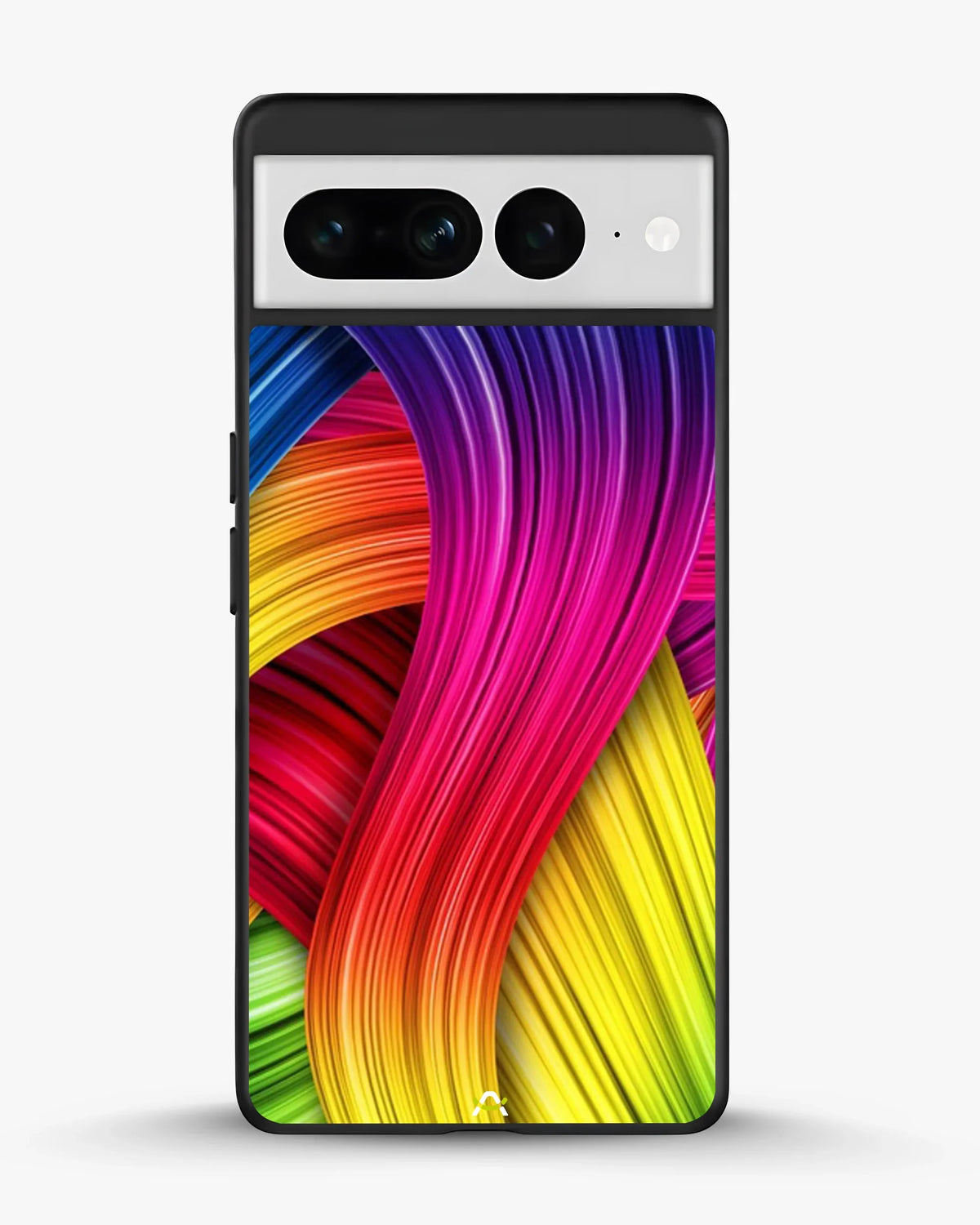 Vibrant Silk Waves Phone Case - Flowing Rainbow Strands Print for iPhone, Samsung, Pixel, OnePlus & Vivo