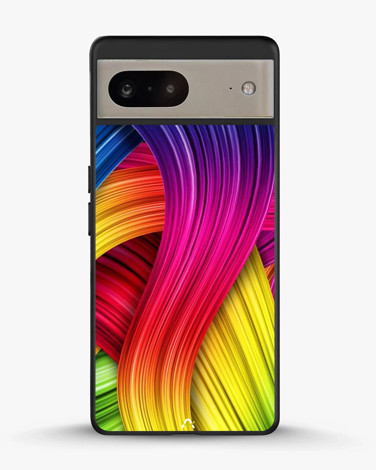 Vibrant Silk Waves Phone Case - Flowing Rainbow Strands Print for iPhone, Samsung, Pixel, OnePlus & Vivo