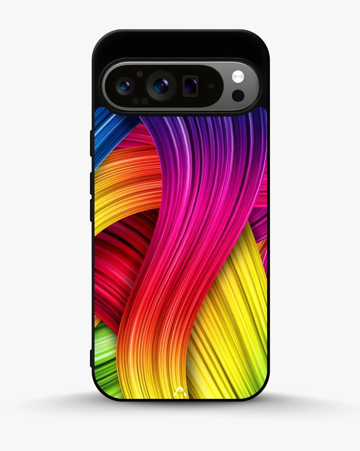 Vibrant Silk Waves Phone Case - Flowing Rainbow Strands Print for iPhone, Samsung, Pixel, OnePlus & Vivo