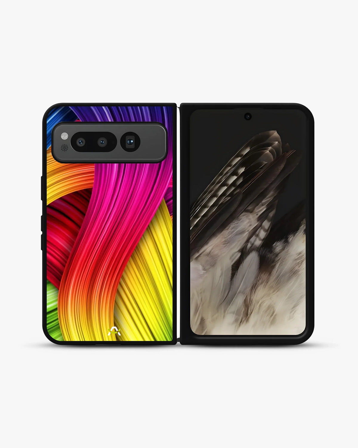 Vibrant Silk Waves Phone Case - Flowing Rainbow Strands Print for iPhone, Samsung, Pixel, OnePlus & Vivo