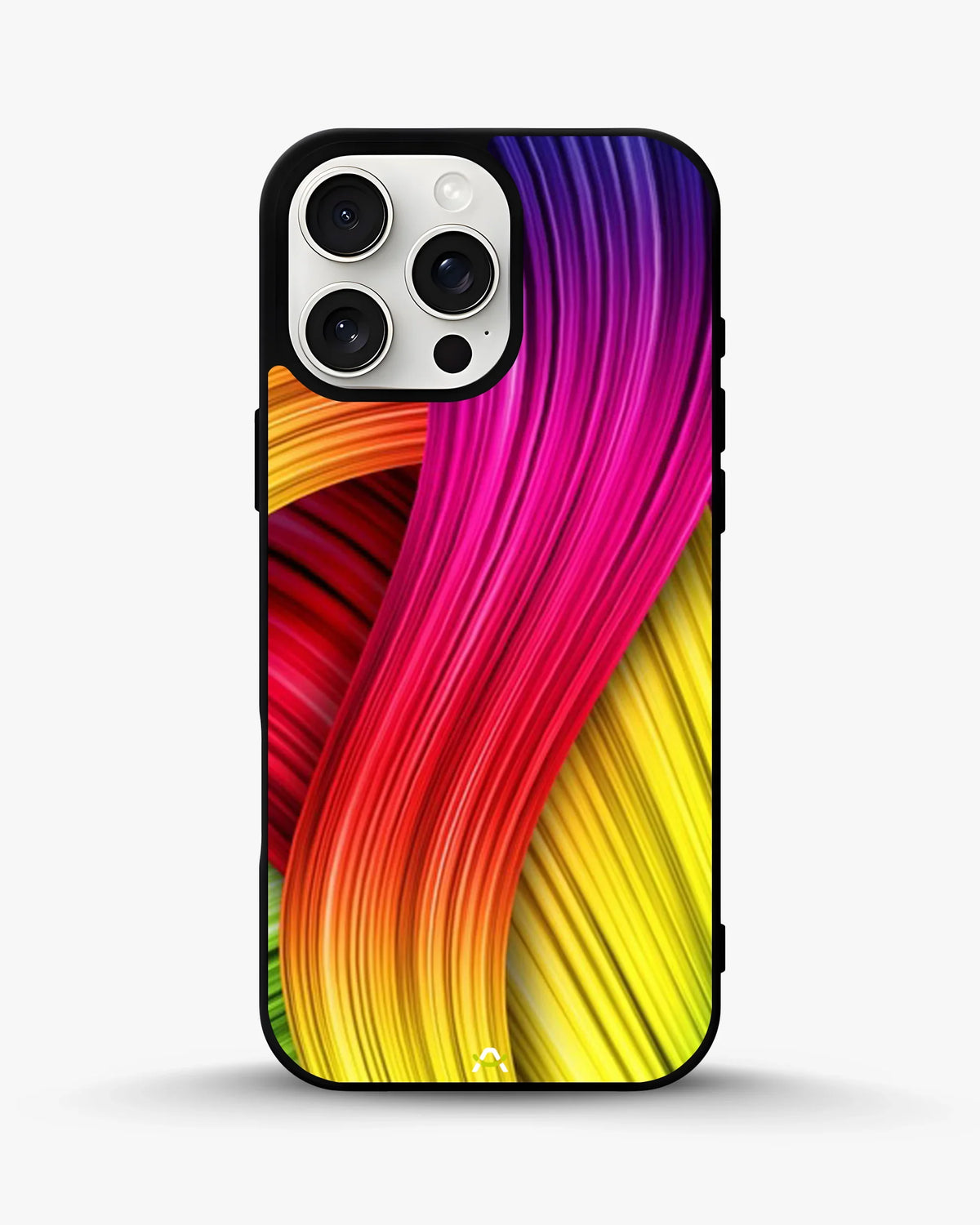 Vibrant Silk Waves Phone Case - Flowing Rainbow Strands Print for iPhone, Samsung, Pixel, OnePlus & Vivo