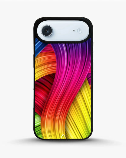 Vibrant Silk Waves Phone Case - Flowing Rainbow Strands Print for iPhone, Samsung, Pixel, OnePlus & Vivo