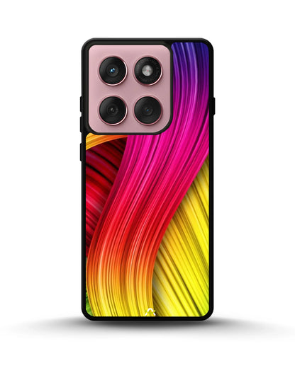 Vibrant Silk Waves Phone Case - Flowing Rainbow Strands Print for iPhone, Samsung, Pixel, OnePlus & Vivo