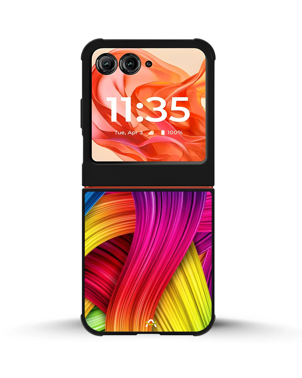 Vibrant Silk Waves Phone Case - Flowing Rainbow Strands Print for iPhone, Samsung, Pixel, OnePlus & Vivo