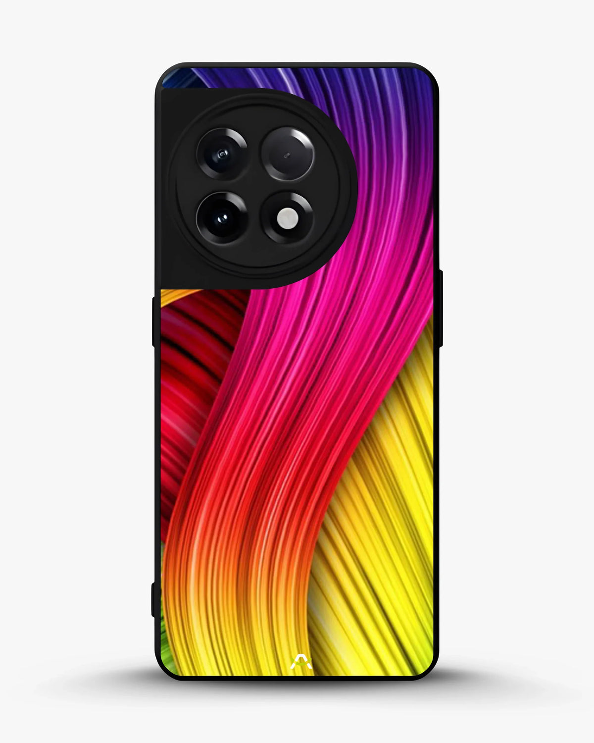 Vibrant Silk Waves Phone Case - Flowing Rainbow Strands Print for iPhone, Samsung, Pixel, OnePlus & Vivo