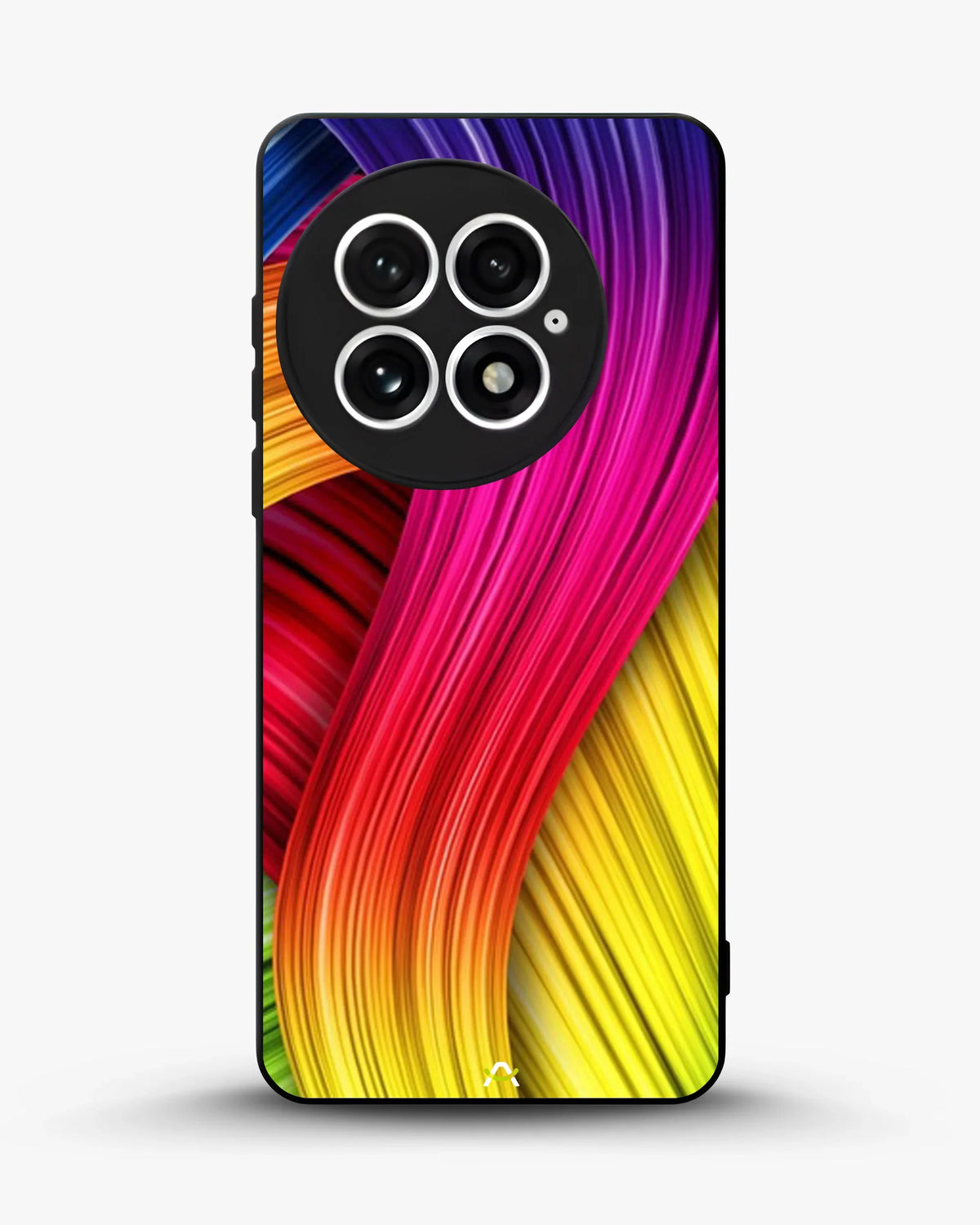 Vibrant Silk Waves Phone Case - Flowing Rainbow Strands Print for iPhone, Samsung, Pixel, OnePlus & Vivo