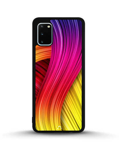 Vibrant Silk Waves Phone Case - Flowing Rainbow Strands Print for iPhone, Samsung, Pixel, OnePlus & Vivo
