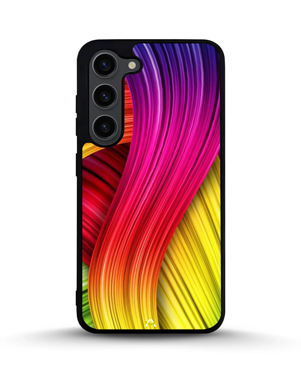 Vibrant Silk Waves Phone Case - Flowing Rainbow Strands Print for iPhone, Samsung, Pixel, OnePlus & Vivo