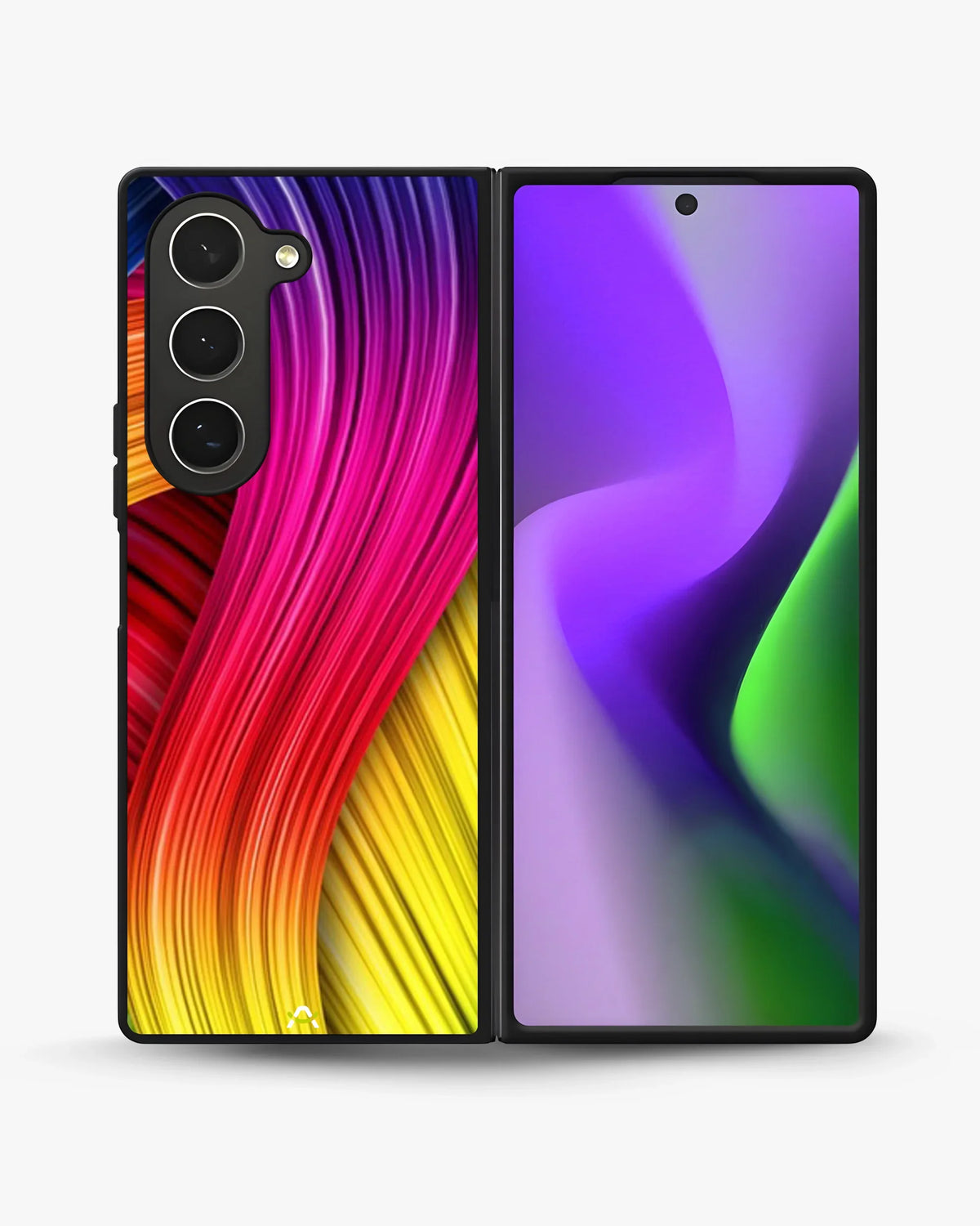 Vibrant Silk Waves Phone Case - Flowing Rainbow Strands Print for iPhone, Samsung, Pixel, OnePlus & Vivo