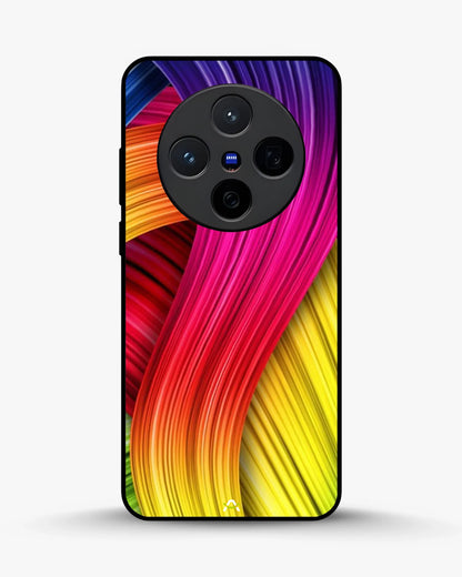 Vibrant Silk Waves Phone Case - Flowing Rainbow Strands Print for iPhone, Samsung, Pixel, OnePlus & Vivo