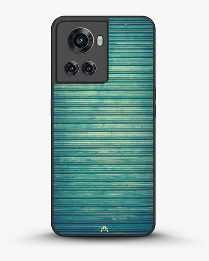 Vintage Teal Stripes Phone Case - Weathered Metal Print for iPhone, Samsung, Pixel, OnePlus & Vivo