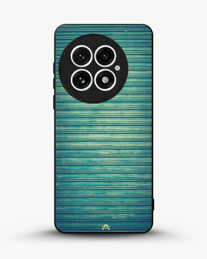 Vintage Teal Stripes Phone Case - Weathered Metal Print for iPhone, Samsung, Pixel, OnePlus & Vivo