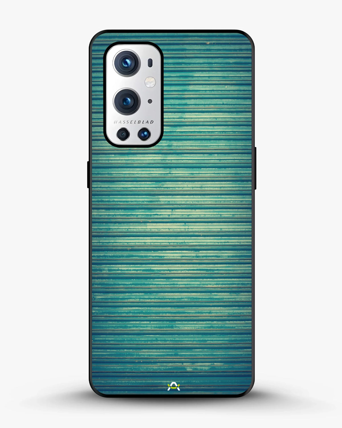 Vintage Teal Stripes Phone Case - Weathered Metal Print for iPhone, Samsung, Pixel, OnePlus & Vivo