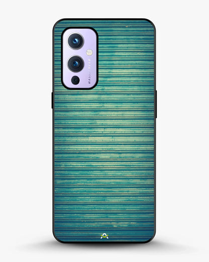 Vintage Teal Stripes Phone Case - Weathered Metal Print for iPhone, Samsung, Pixel, OnePlus & Vivo