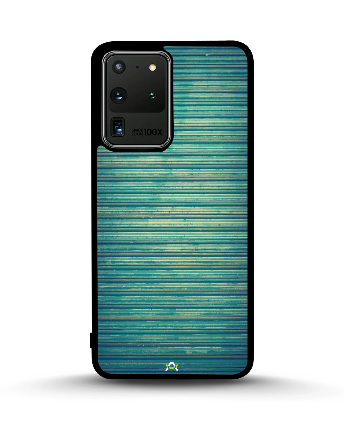 Vintage Teal Stripes Phone Case - Weathered Metal Print for iPhone, Samsung, Pixel, OnePlus & Vivo