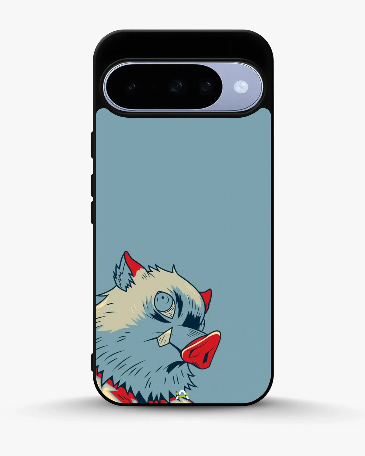 Wolf Graphic Phone Case - Bold Blue & Red Print for iPhone, Samsung, Pixel, OnePlus & Vivo