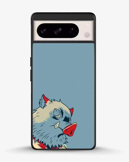 Wolf Graphic Phone Case - Bold Blue & Red Print for iPhone, Samsung, Pixel, OnePlus & Vivo