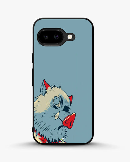 Wolf Graphic Phone Case - Bold Blue & Red Print for iPhone, Samsung, Pixel, OnePlus & Vivo