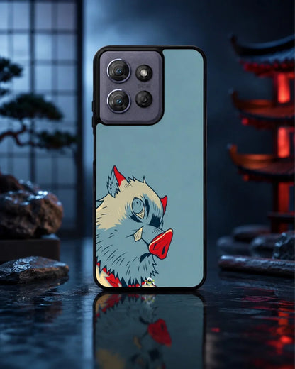 Wolf Graphic Phone Case - Bold Blue & Red Print for iPhone, Samsung, Pixel, OnePlus & Vivo
