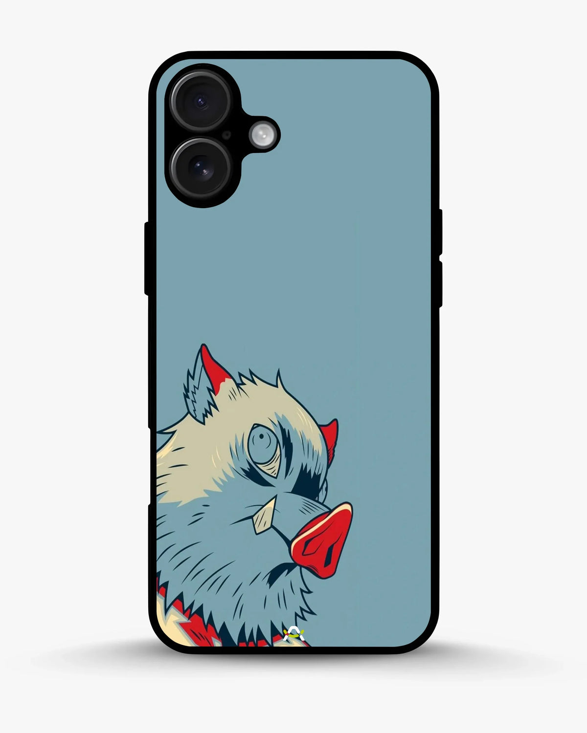 Wolf Graphic Phone Case - Bold Blue & Red Print for iPhone, Samsung, Pixel, OnePlus & Vivo