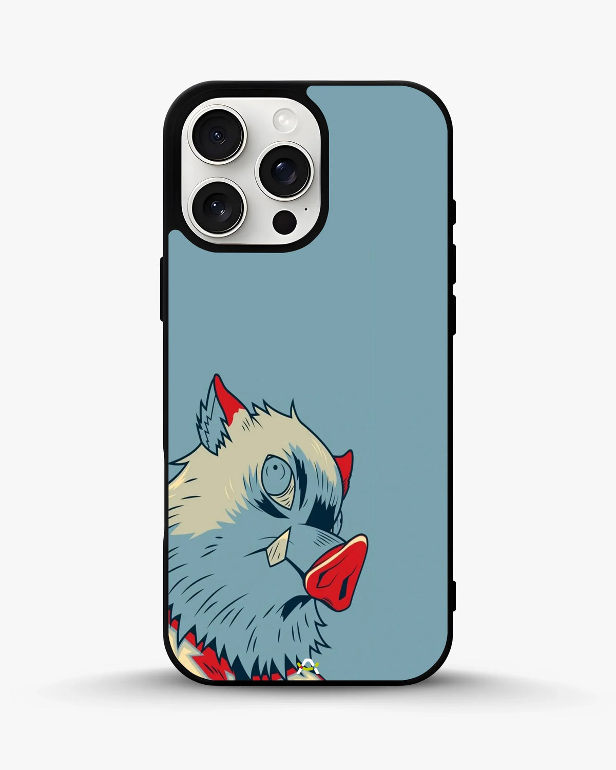 Wolf Graphic Phone Case - Bold Blue & Red Print for iPhone, Samsung, Pixel, OnePlus & Vivo