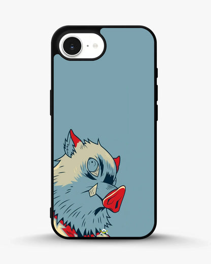Wolf Graphic Phone Case - Bold Blue & Red Print for iPhone, Samsung, Pixel, OnePlus & Vivo